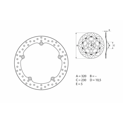 Kép: BREMBO Oro Fix Féknyereg 68B407G7