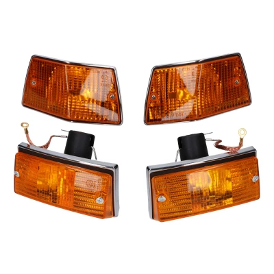 Kép: Mutatószett komplett elöl hátul, narancssárga Vespa PX 125 200, T5, T5