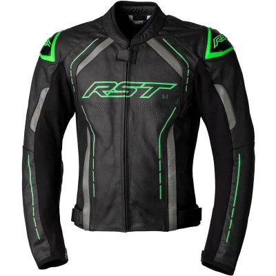 Kép: RST S1 CE Bőrdzseki Fekete/Szürke/Neonzöld Méret XL