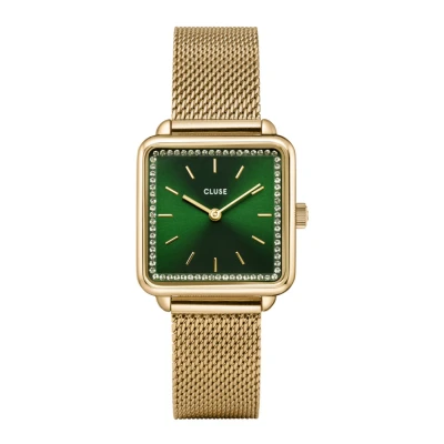 Kép: Cluse LA TÉTRAGONE Óra green/goldcoloured, Méret: One Size, Green/gold coloured