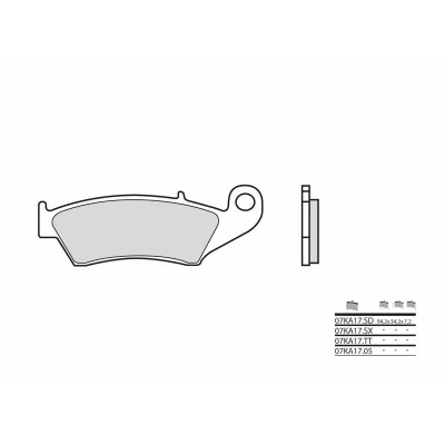 Kép: BREMBO Off Road Szintermetál fékbetétek 07KA17SX