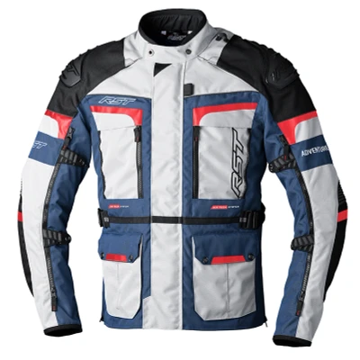 Kép: Rst pro series adventure x ce női textil dzseki ezüst/kék/piros