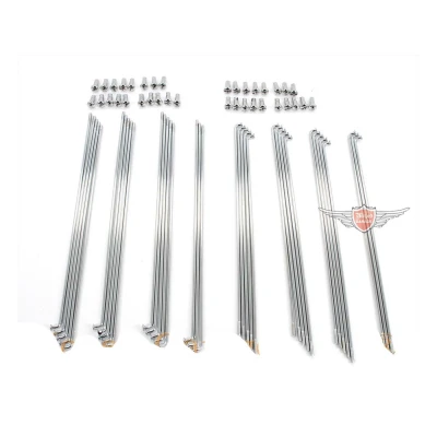 Kép: Küllő anyák 36 db 196mm 205mm 2,6mm Puch MS 50 Mopedhez