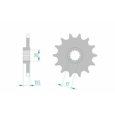 Kép: AFAM 100300 12 Láncfogaskerék