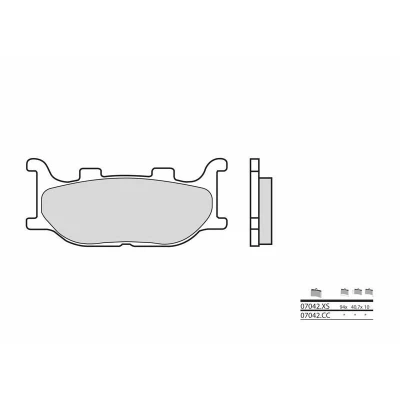 Kép: BREMBO Robogó Szintermetál Fékbetétek 07042XS