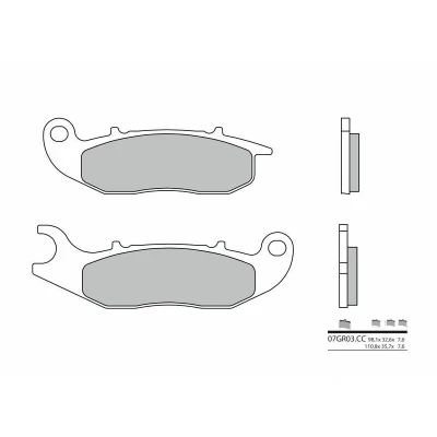 Kép: BREMBO Street Carbon Kerámia Fékbetétek 07GR03CC