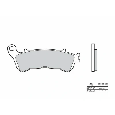 Kép: BREMBO robogó szénszálas kerámia fékbetétek 07063