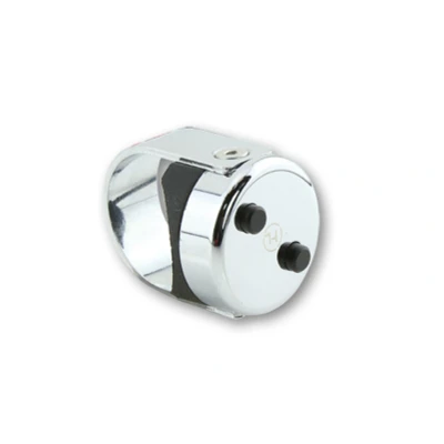 Kép: Highsider cnc nyomógomb classic, króm, 7/8 &amp; 1&quot; kormányokhoz