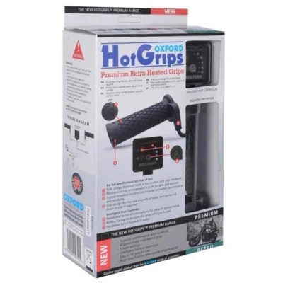Kép: Oxford Hot grips Premium Retro EL693 Fűthető markolatok