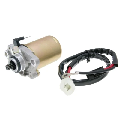 Kép: Önindító motor (11 fog) Piaggio, Gilera, Derbi, Kymco, Aprilia &amp; Peugeot 50cc 2T (2 ütemű)