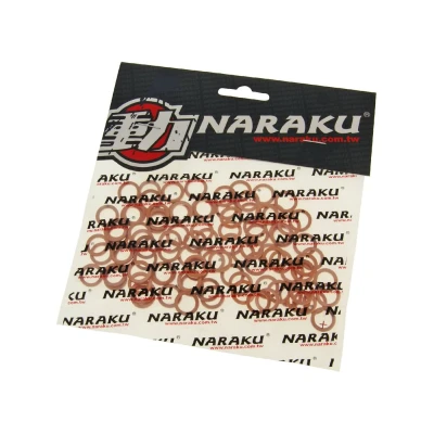 Kép: Réz tömítőgyűrűk Naraku 8x12x1.5mm 100 darab