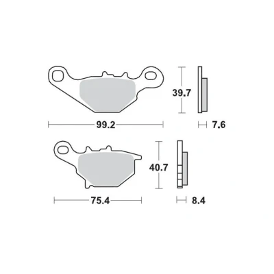 Kép: Első fékbetétek Moto Master Nitro RM 80 / 85