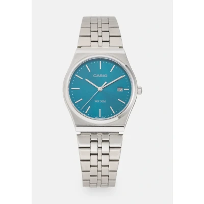 Kép: Casio Watch Unisex Óra silvercoloured/petrol blue, Méret: One Size, Silver coloured/petrol blue