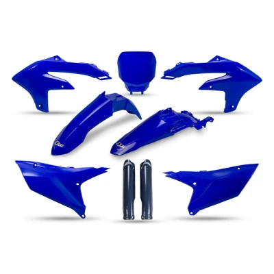 Kép: Műanyag készlet villa védőkkel Yamaha YZF 2023 utáni kék