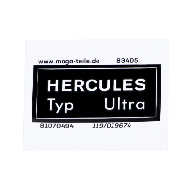 Kép: Váz matrica MOGA széles kb. 40mm magas 19mm Hercules K 50 Ultra típushoz