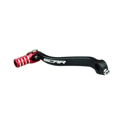 Kép: SCAR váltókar matt fekete/piros végdarabbal Suzuki RM Z450 hez