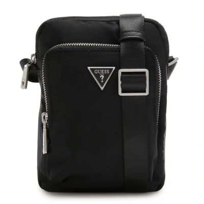 Kép: Guess Certosa Nylon ECO Unisex Keresztpántos táska, Méret: One Size, Black
